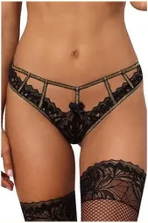 Axami String V-10108 string black-gold - (L,M,S,XL,XS) bunt|schwarz M