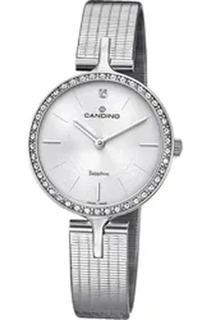Candino Quarzuhr Elegance Edelstahl Damen Uhr, (Analoguhr), Damenuhr Edelstahlarmband silber, rundes Gehäuse, klein (ca. 30mm) silberfarben