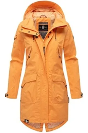 Navahoo Outdoorjacke Pfefferschote moderne Damen Übergangsjacke mit Kapuze orange S (36)