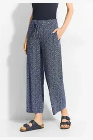 CECIL Culotte Elastikbund mit Tunnelzug blau XL