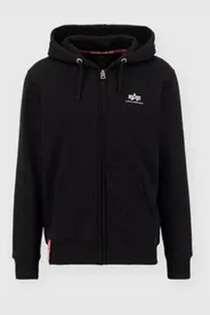 Alpha Industries Hoodie Basic Zip Hoody SL (1-tlg) schwarz XXL