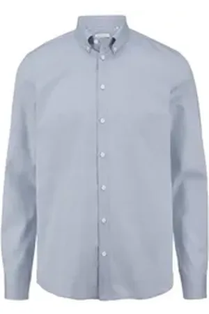 hessnatur Outdoorhemd Oxford Regular aus reiner Bio-Baumwolle (1-tlg) blau XS (37/38)