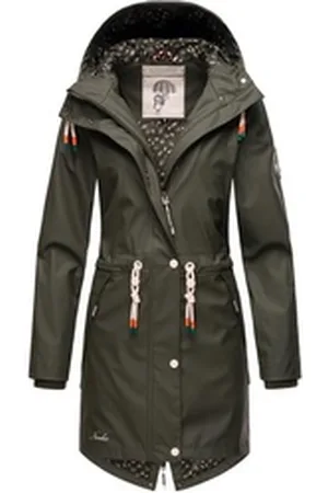 Navahoo Regenjacke Tropical Stormoo Wasserdichter Damen Outdoor Regenmantel grün L (40)