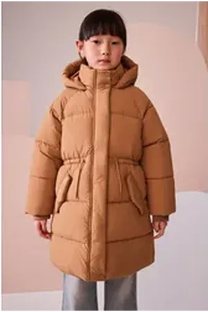 Next Steppjacke Wasserabweisender Steppmantel im Utility-Style (1-St) beige 110 (5 J.)