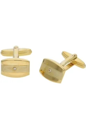 JuwelmaLux Manschettenknöpfe Set Manschettenknöpfe 925/000 Sterling Silber Gold plattiert mi