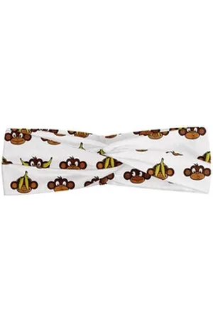 Abakuhaus Stirnband Elastisch und Angenehme alltags accessories Kindergarten Lustige Affen Bananen braun|gelb