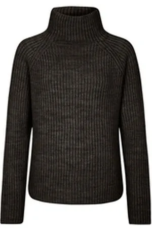 Drykorn Rollkragenpullover Pullover ARWEN mit Alpaka braun S