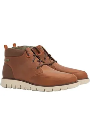 Barbour Lederschuh Orion Chukka Schnürstiefel braun 7