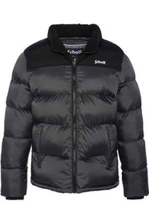 Schott NYC Steppjacke Unisex-Schnitt grau S