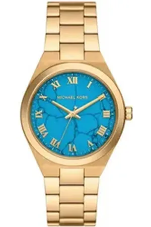 Michael Kors Quarzuhr LENNOX MK7460, Armbanduhr, Damenuhr, Edelstahlarmband, analog goldfarben