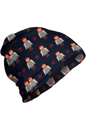Abakuhaus Beanie Wandern im Freien Nautical Tattoo Ginger Man Wheel braun