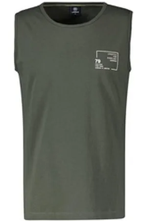 Lerros Muskelshirt Tanktop mit Brustprint grün 4XL