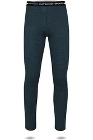 Normani Thermounterhose Kinder Merino Unterhose Mackay Unisex Ski-Thermounterhose Funktionshose aus 100 % Bio-Merinowolle blau 86-92
