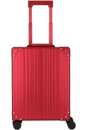 Aleon Handgepäck-Trolley Business, 4 Rollen, Aluminium rot