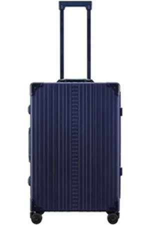 Aleon Hartschalen-Trolley Traveler, 4 Rollen, Aluminium blau