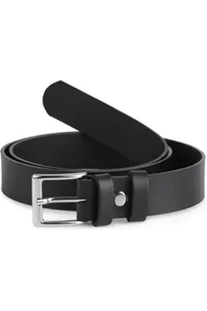 Ladeheid Ledergürtel Kinder Gürtel Ledergürtel 2,5 cm Breit K1D5 schwarz 70 cm