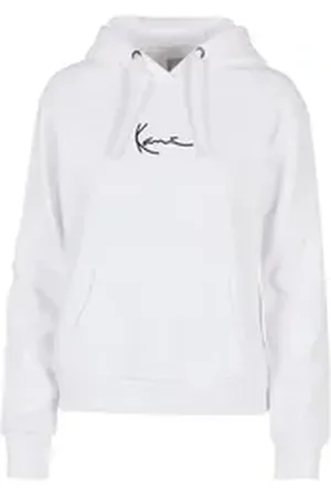 Karl Kani Longpullover Unisex KKWQ32004WHT SMALL SIGNATURE HOODY WHT (1-tlg) weiß XXS