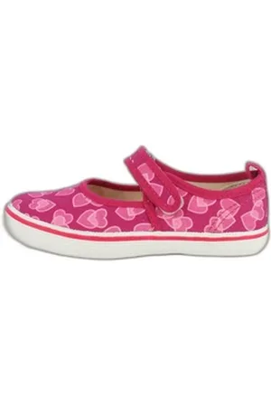Beck Leichter Leinenschuh Herz, Mädchen- Ballerina (kräftige Farben sorgen für gute Laune, Mädchen-Traum) Obermaterial + Futter aus 100% Baumwolle rosa 31 EU