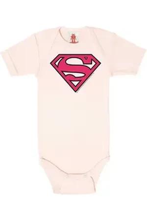 LOGOSHIRT Body DC - Superman Logo (Pink) mit coolem Print rosa 86/92