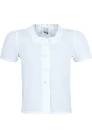 Isar Trachtenbluse Mädchen Bluse - DINA - weiß weiß 128