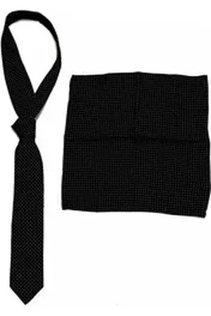 corneliani Krawatte CC Collection Herren krawatte und Einstecktuch Set. Kleinmuster blau