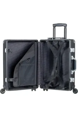 Alumaxx Reisetasche Reisetrolley Orbit 40x55x20cm Aluminium schwarz matt. schwarz