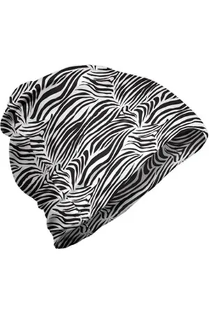 Abakuhaus Beanie Wandern im Freien Schwarz-Weiss Wilde Zebra-Linien weiß|schwarz