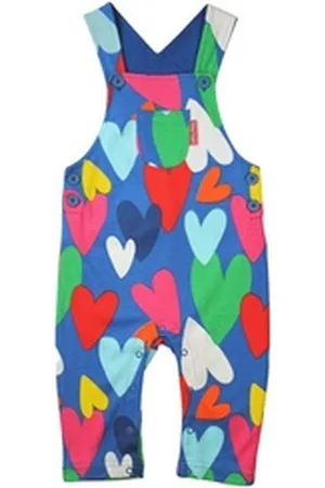 Toby Tiger Latzhose Latzhose mit Herz Print bunt 98
