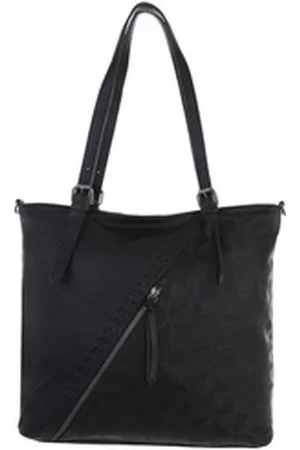 Ital-Design Schultertasche Mittelgroße, Damentasche used Look Handtasche schwarz