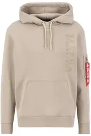 Alpha Industries Hoodie Men - Hoodies Embroidery Hoodie braun XL