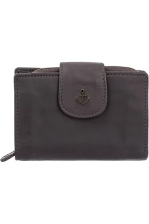 HARBOUR 2nd Geldbörse Amy Wallet Style mit Überschlag (1-tlg), Anker Logo grau