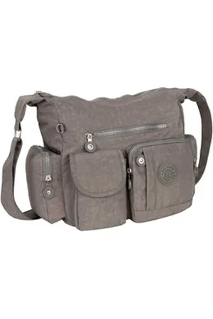 Bag Street Umhängetasche Damentasche Umhängetasche Handtasche Schultertasche Schwarz Grau, als Schultertasche, Umhängetasche tragbar grau