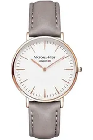 VICTORIA HYDE Quarzuhr Southfields Modern Unisex Basic Lederarmband, (1-tlg., Kein Set) rosa