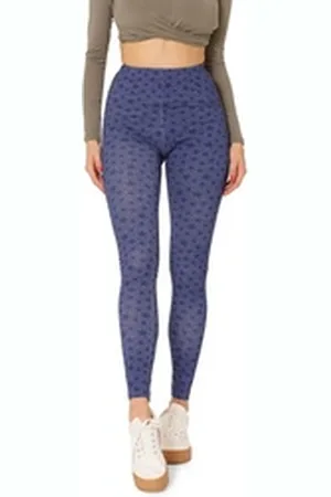 Merry Style Leggings Mädchen Jugend Lange Leggings MS10-408 (1-tlg) elastischer Bund blau 170