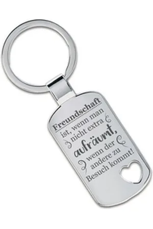 Lieblingsmensch Schlüsselanhänger Freundschaft ist, wenn man nicht extra aufräumt...-tolles Geschenk (Schlüsselanhänger mit Gravur, inklusive Schlüsselring), Robuste und filigrane Lasergravur