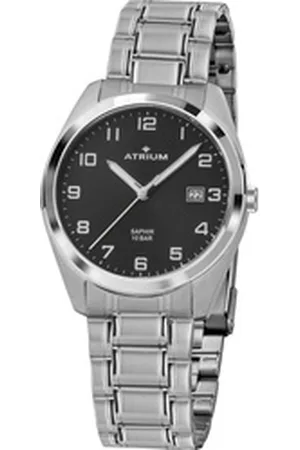 ATRIUM Quarzuhr A42-31, Armbanduhr, Herrenuhr, Datum, Saphirglas silberfarben