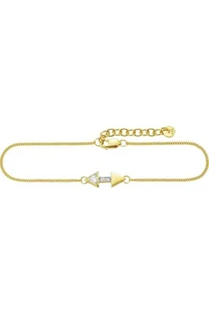CAÏ CAÏ Silberarmband Caï Damen-Armband Holy 925er Silber 1 Zirkon gelb|goldfarben