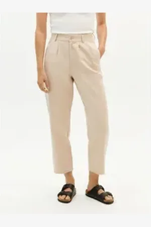 Thinking Mu Bundfaltenhose Hemp Rina Pants beige 42