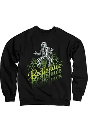 BEETLEJUICE Rundhalspullover schwarz XL