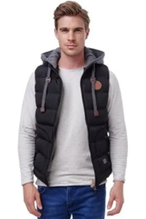Blackrock Steppweste BR1701 Herren Outdoor-Weste - Slim-Fit - Abnehmbare Kapuze schwarz L