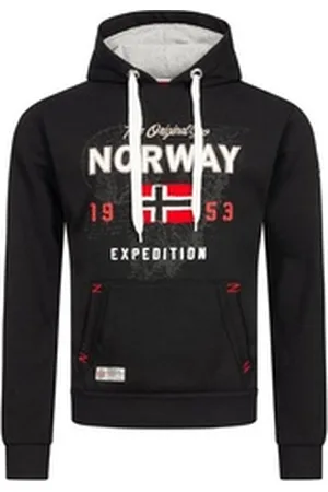 Geographical Norway Hoodie Kapuzen Pullover Sweat Hoodie Sweatshirt Kapuzensweatshirt Sweater schwarz L
