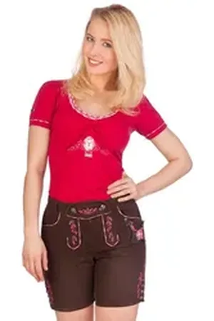 SPIETH & WENSKY Trachtenjeans Trachtenhose Damen - PFAND - pink 32