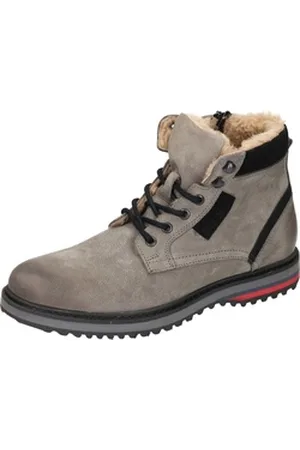 Manitu Stiefel Winterstiefel aus Veloursleder grau 46 EU