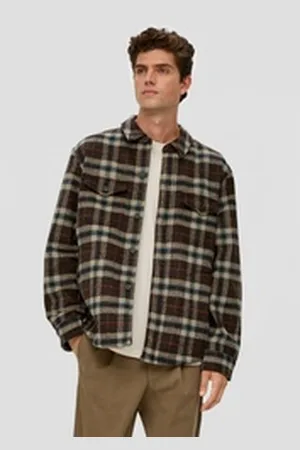 QS by s.Oliver Outdoorjacke Hemdjacke mit Teddyfutter braun 3XL