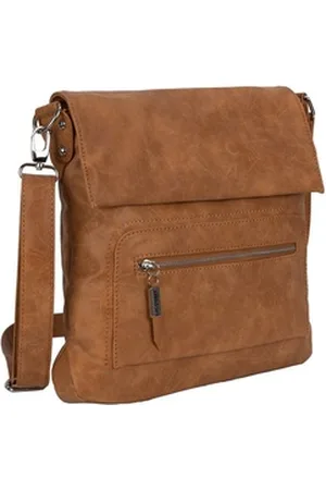 Bag Street Sporttasche Damentasche Umhängetasche Handtasche Schultertasche, als Schultertasche, Umhängetasche tragbar braun