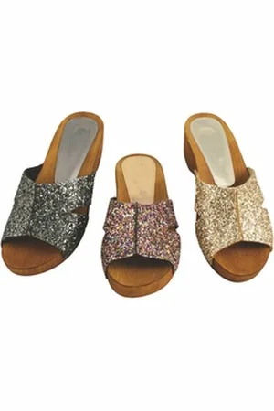Linea Panaji Holzclogs Pantoletten echtes Leder Damen schwarz Schlappen schwarz 40 EU | 40