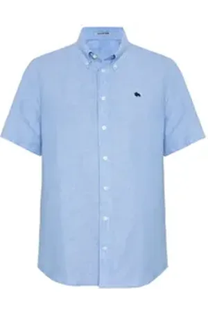 Colorado Denim Langarmhemd mit kurzen Ärmeln blau XL