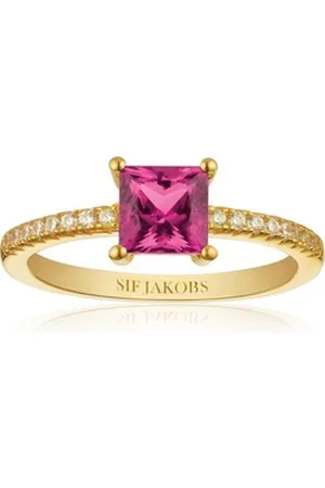 Sif Jakobs Silberring goldfarben|rosa 52