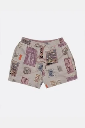 Colours & Sons Bermudas Swim Shorts, Printed blau L