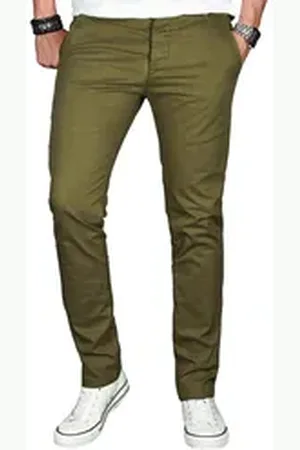 Alessandro Salvarini Straight-Jeans AS024 mit Elasthan grün 29